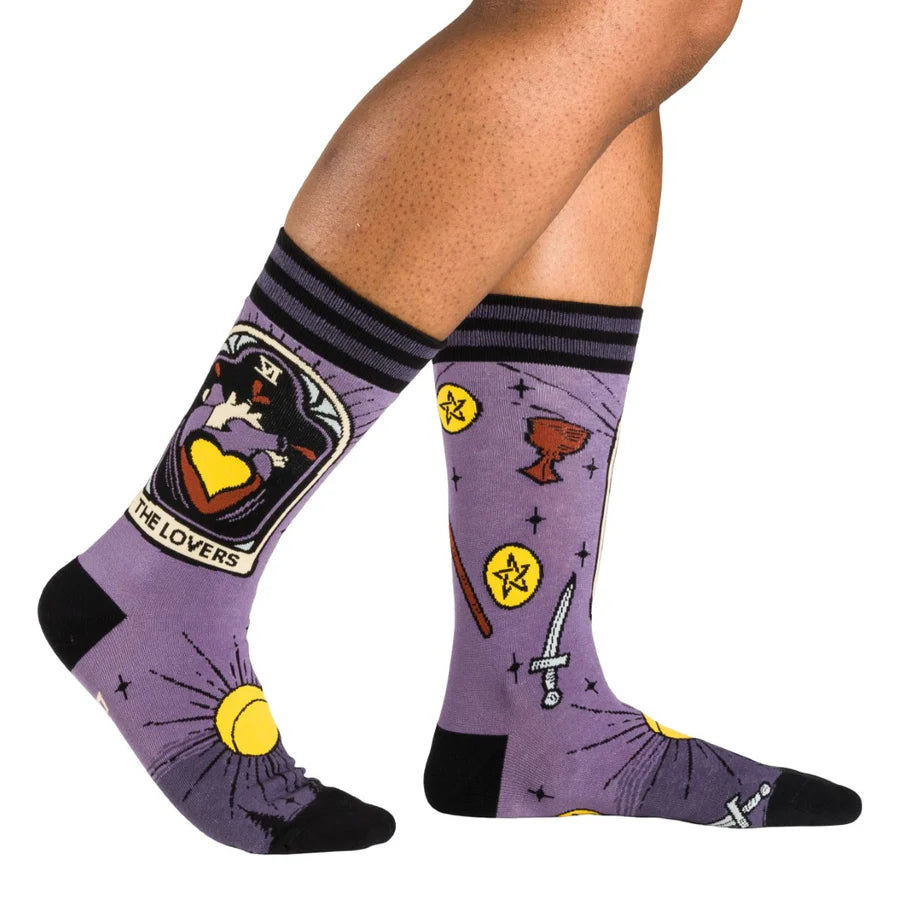 The Lovers Tarot Nouveau Crew Socks - Socktopus