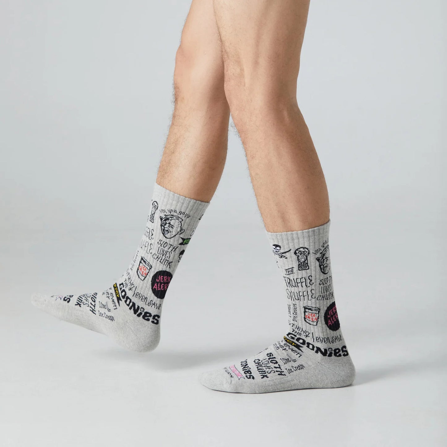The Goonies 4 Life Athletic Socks. A pair of socks with a nostalgic Goonies motif.