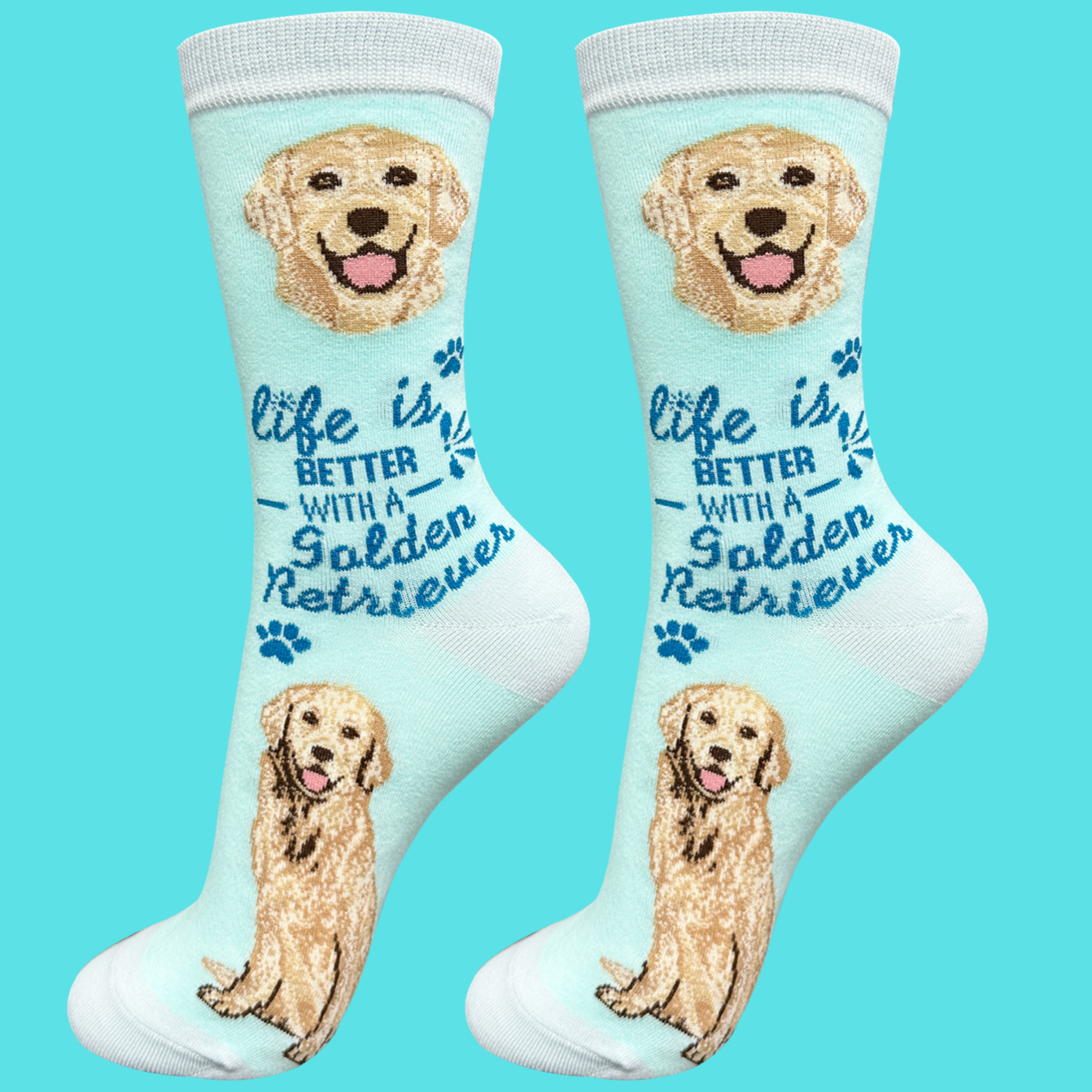 Life is Better With a Golden Retriever Dog Socks - Socktopus Life is Better With a Golden Retriever Dog Socks - Socktopus