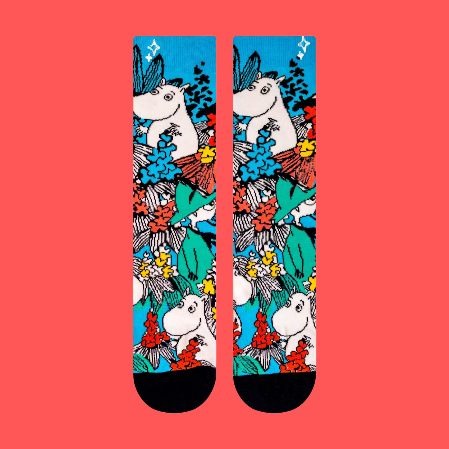 Moomin Maronie Socks. A pair of socks featuring all your favourite Moomins.