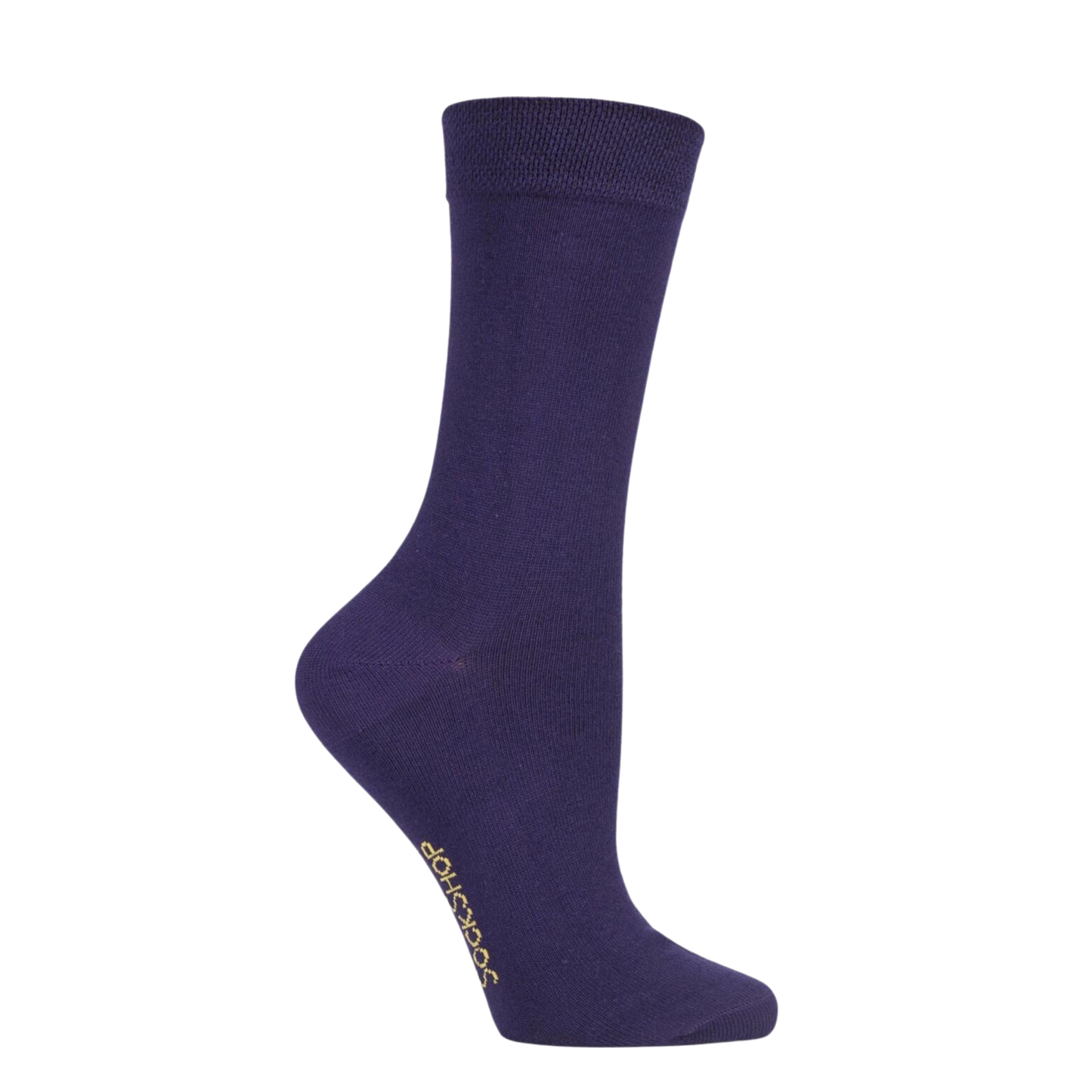 Rainbow Bamboo - Dark Purple - Purple Rain. A pair of purple bamboo socks.