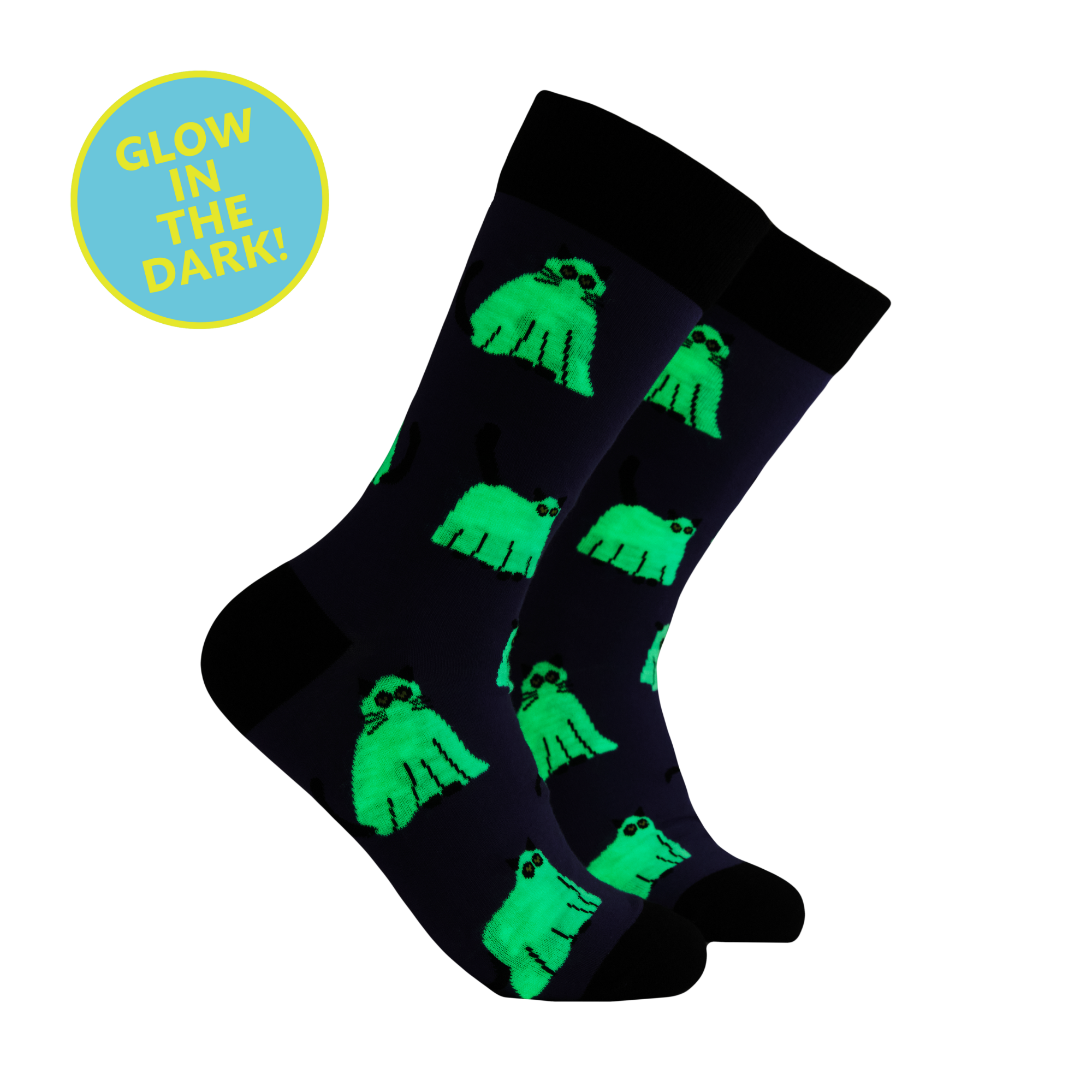 Ghost Cat Socks - Purranormal Activity - Socktopus Ghost Cat Socks - Purranormal Activity - Socktopus