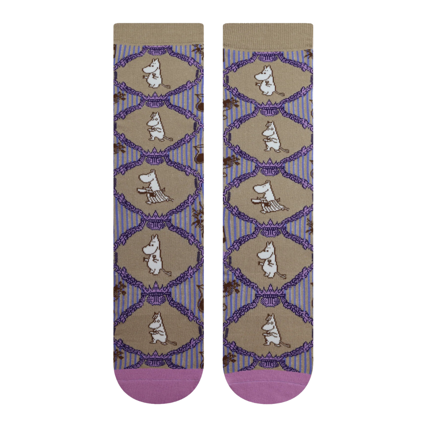 Moomin Celebration Socks. A pair of socks featuring classic Moomins characters.