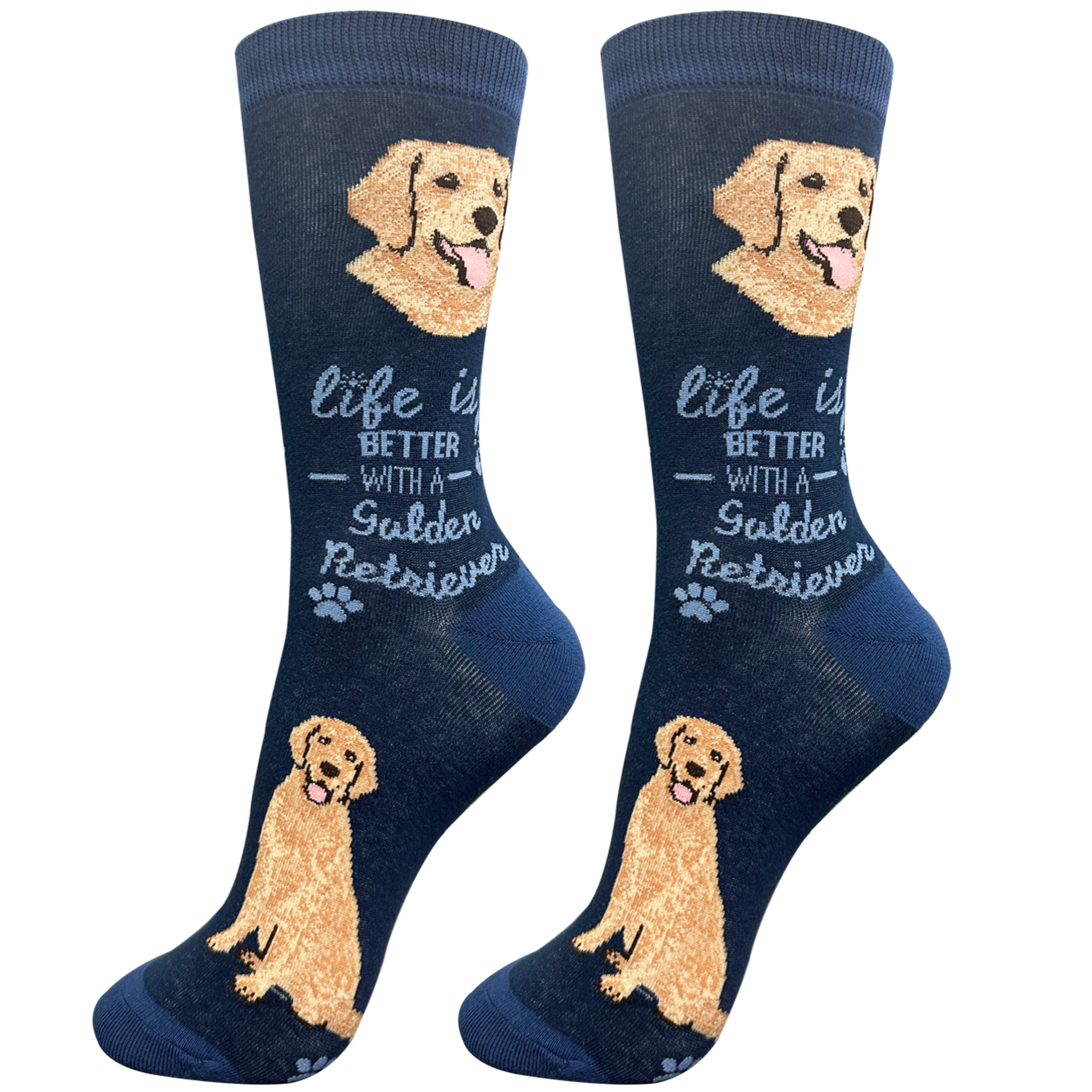 slim fit dress slacks Dog Society Golden Labrador Socks Red — Spoilt Gift & Homewares