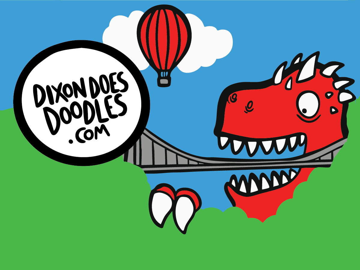 Meet the Doodler Behind Our Dinosaur vs Clifton Suspension Bridge Socks