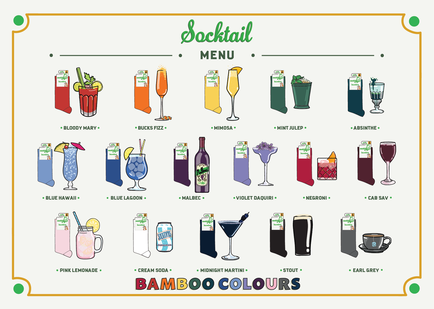 Introducing Bamboo Colours: The Socktails Collection Your Feet Have Been Waiting For