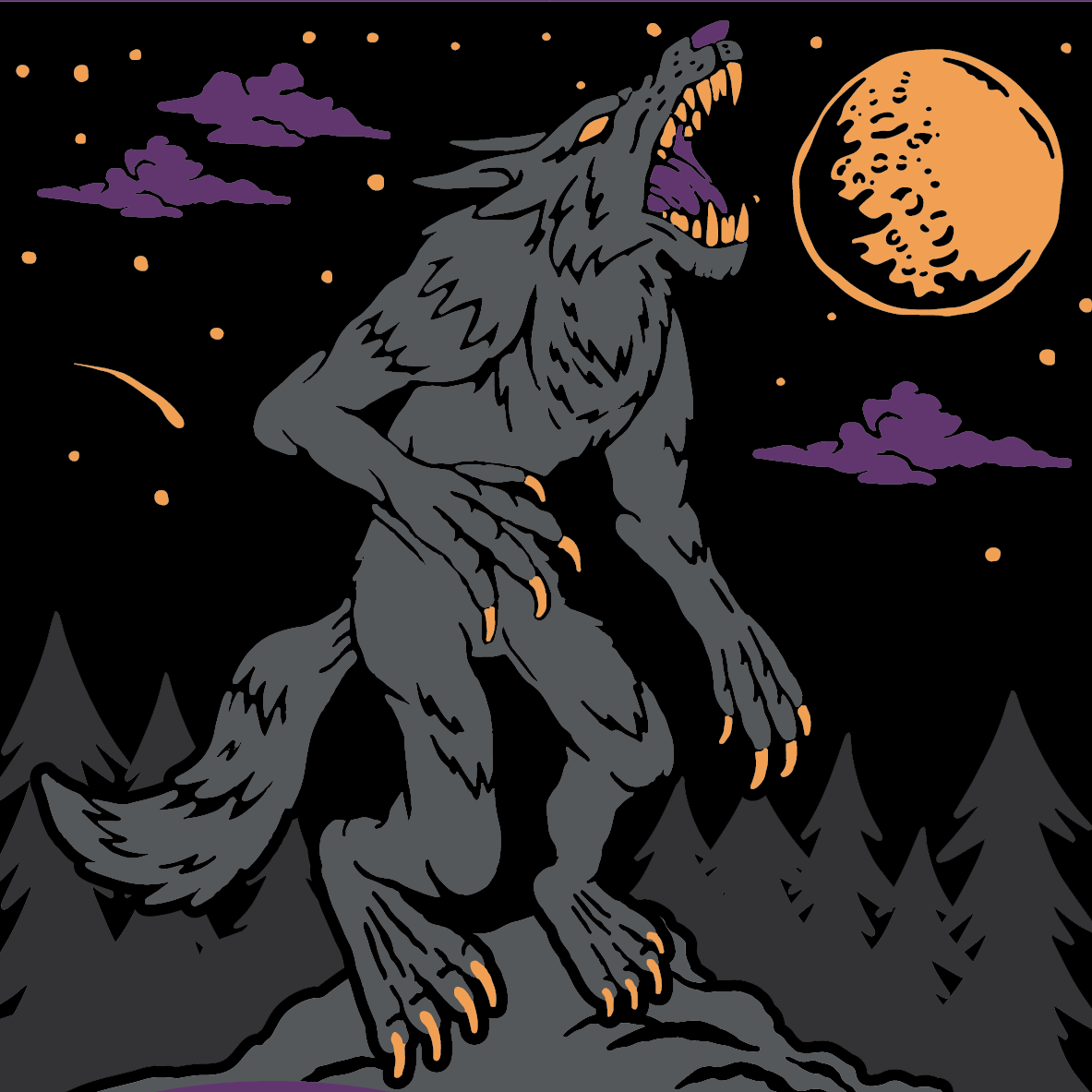 Evil AF Werewolf Socks - Socktopus