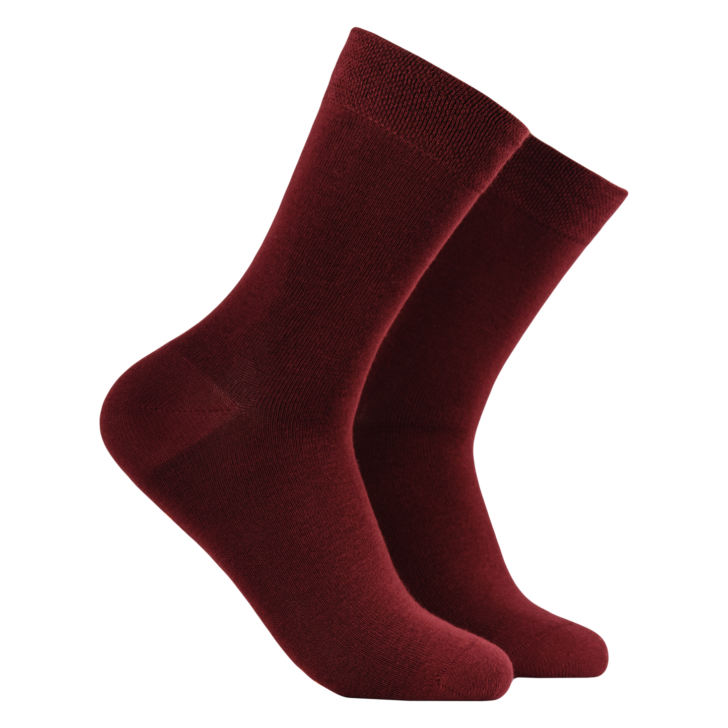 Cab Sav - Bamboo Colours Socks. A pair of solid bamboo coloured socks. Dark Red. 
