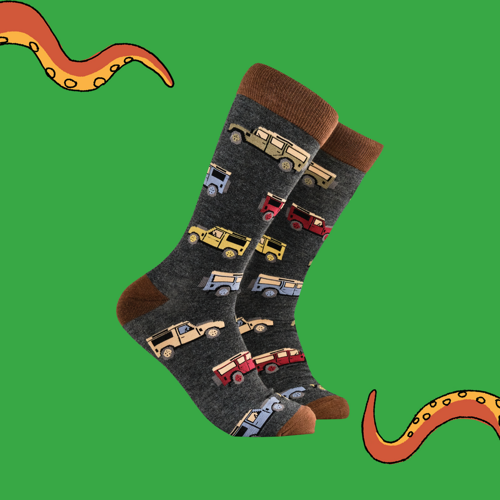 Vintage Car Socks - Off Roader Bamboo
