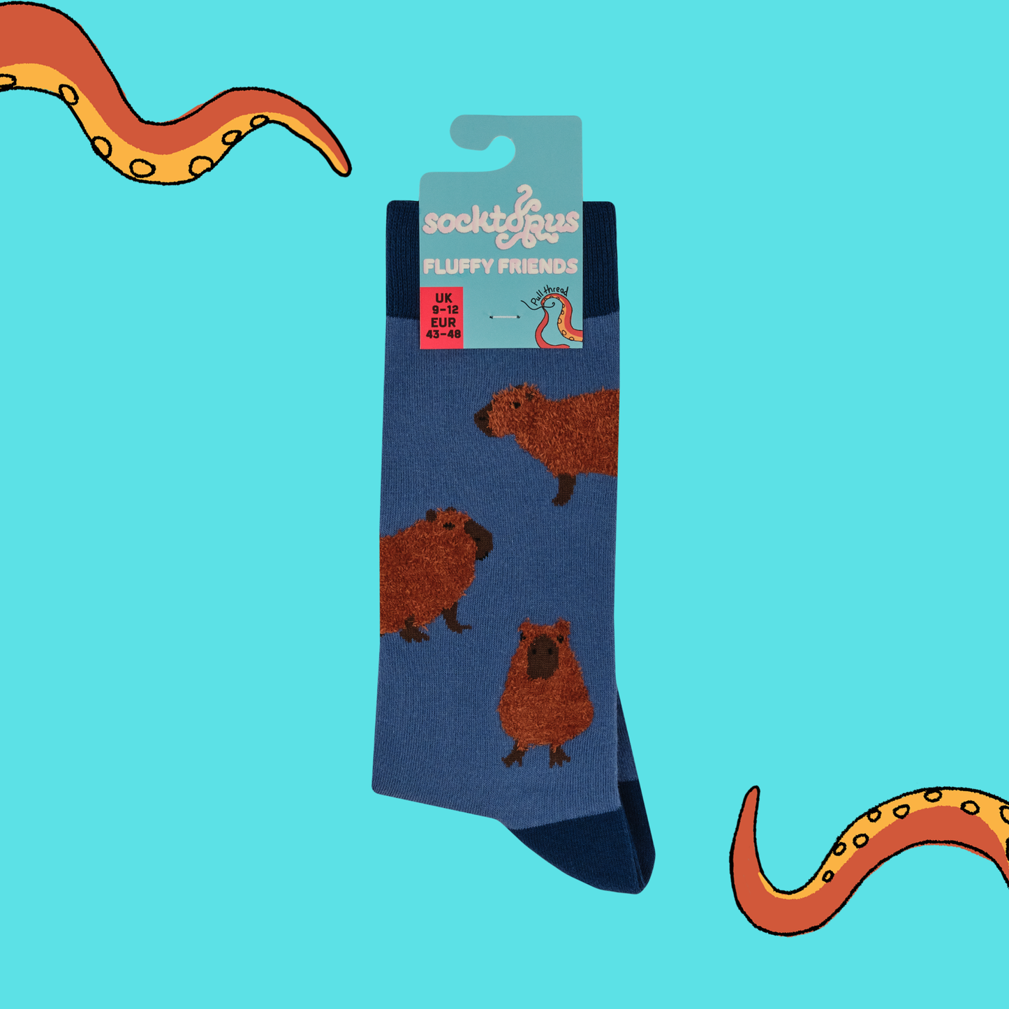 Capybara Fluffies Socks - Socktopus - Free Shipping over £10 Capybara Fluffies Socks - Socktopus - Free Shipping over £10