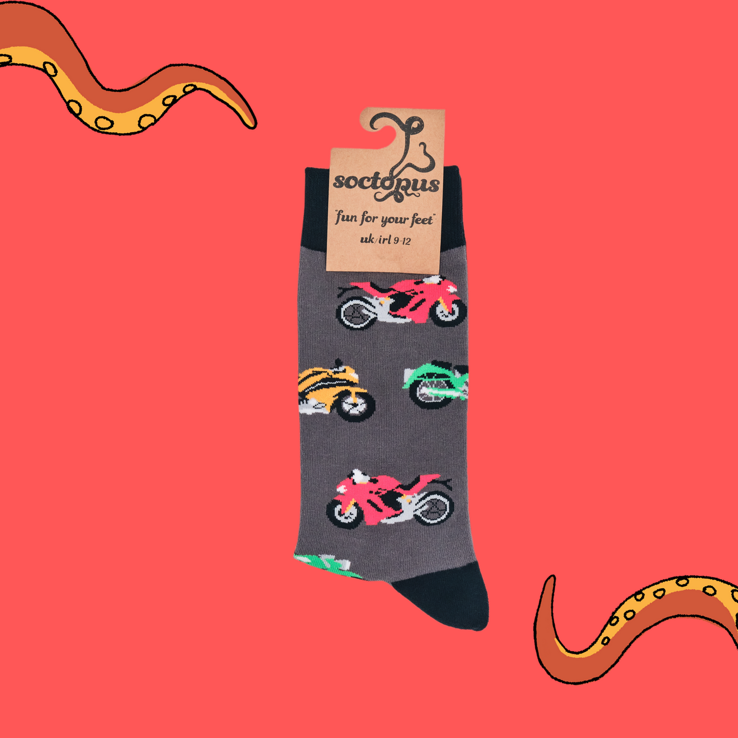 Calze Happy Socks Crew Socks Motor Bike Speed Dark Green Calze Happy Socks Crew Socks Motor Bike Speed Dark Green