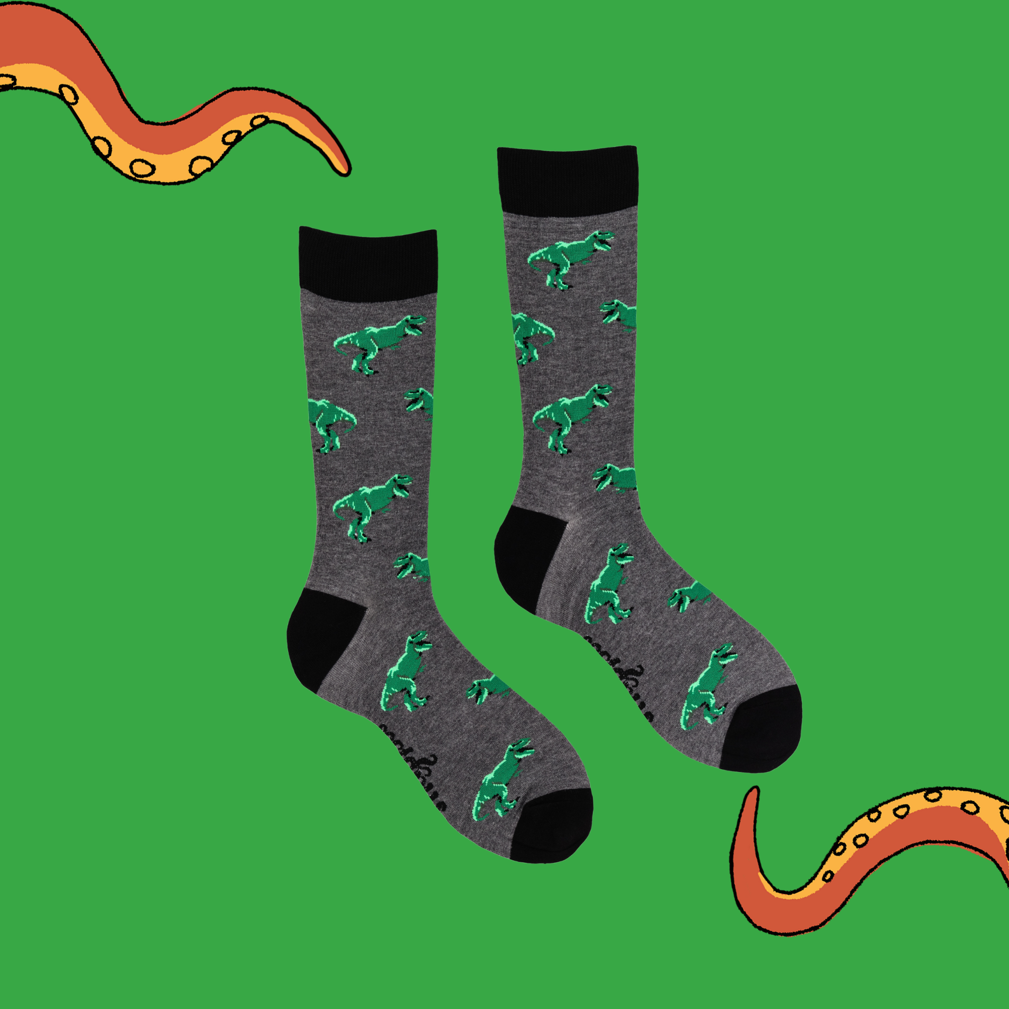 T-Rex Socks - King of The Lizards - Socktopus