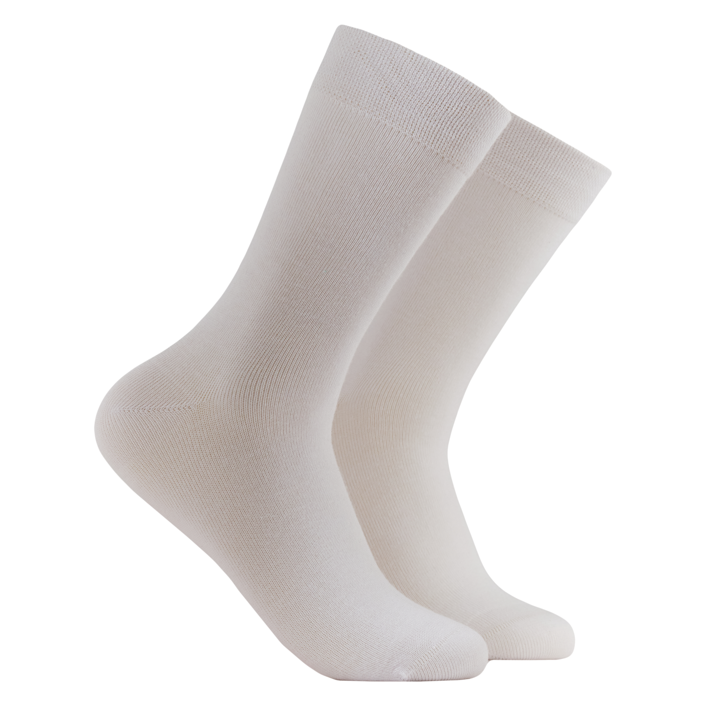 Cream Soda - Bamboo Colours Socks. A pair of solid coloured bamboo socks. White. 
