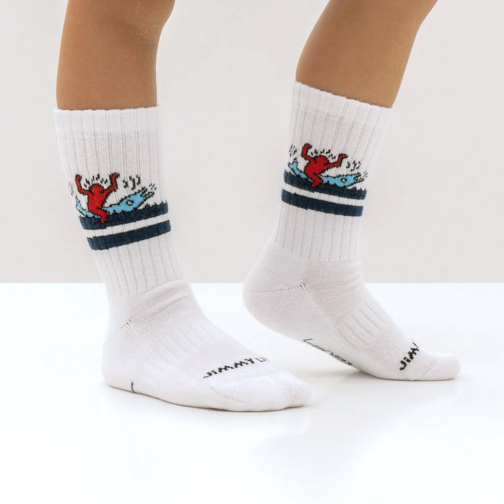 
                      
                        Keith Haring Dolphin Kids Athletic Socks. A pair of socks featuring the iconic design by Keith haring. 
                      
                    