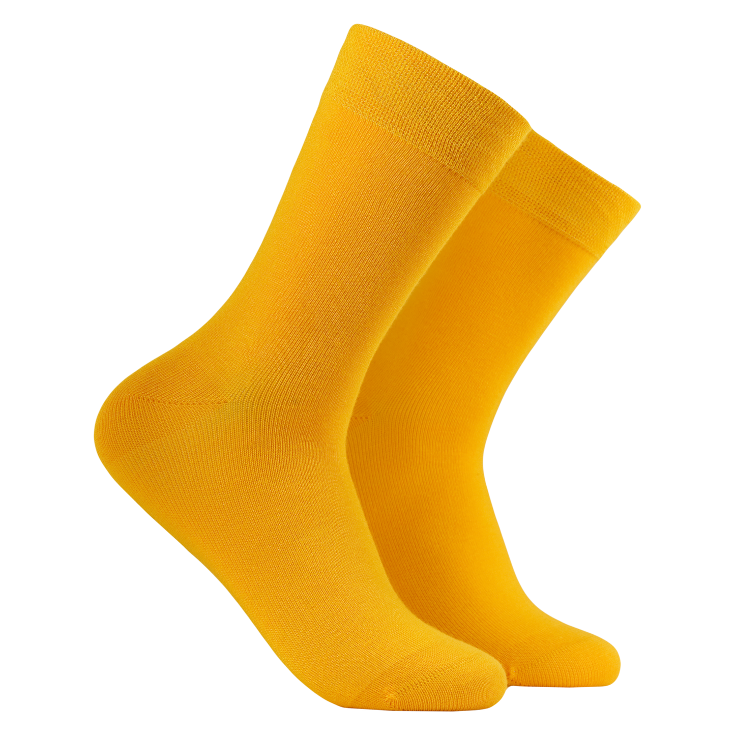 Mimosa - Bamboo Colours Socks. A Pair of solid coloured bamboo socks. Yellow. 