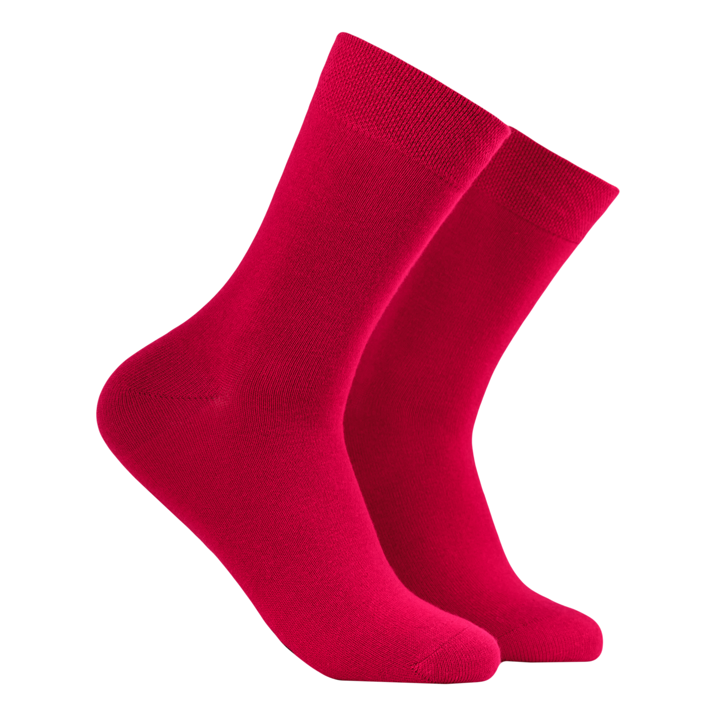 Negroni - Bamboo Colours Socks. A pair of solid coloured bamboo socks. Red. 