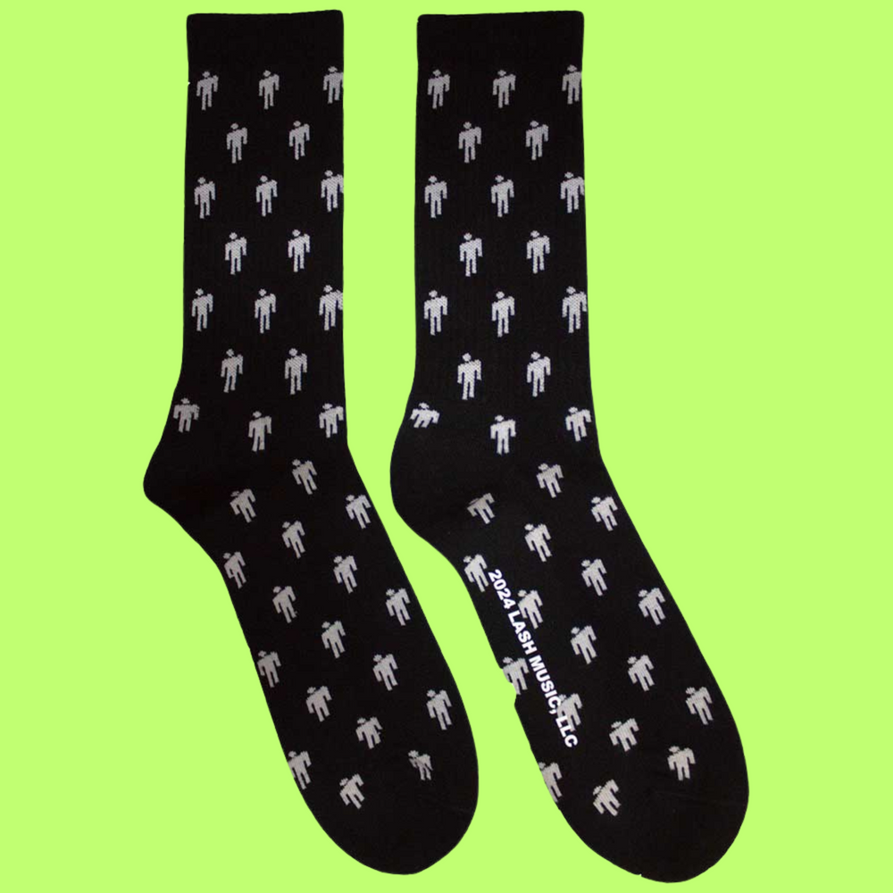 Billie Eilish Blohsh Pattern Socks