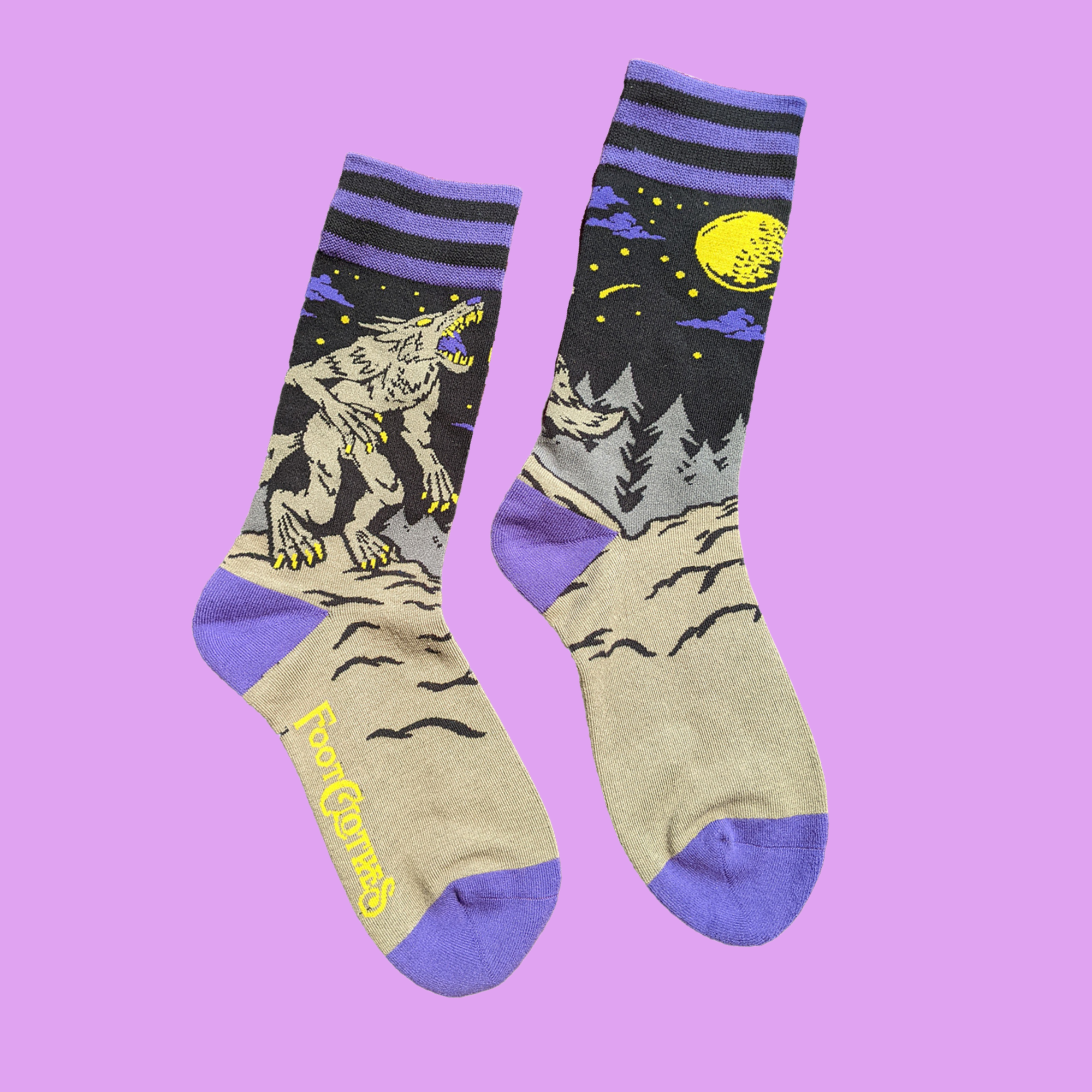 Evil AF Werewolf Socks - Socktopus