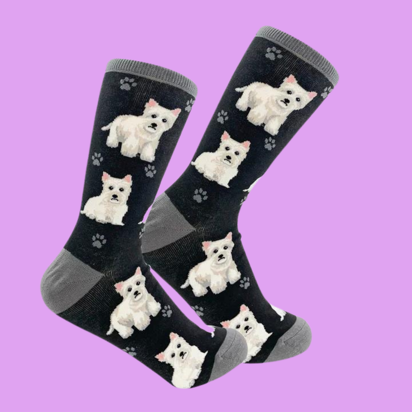 Westie Dog Full Body  Socks