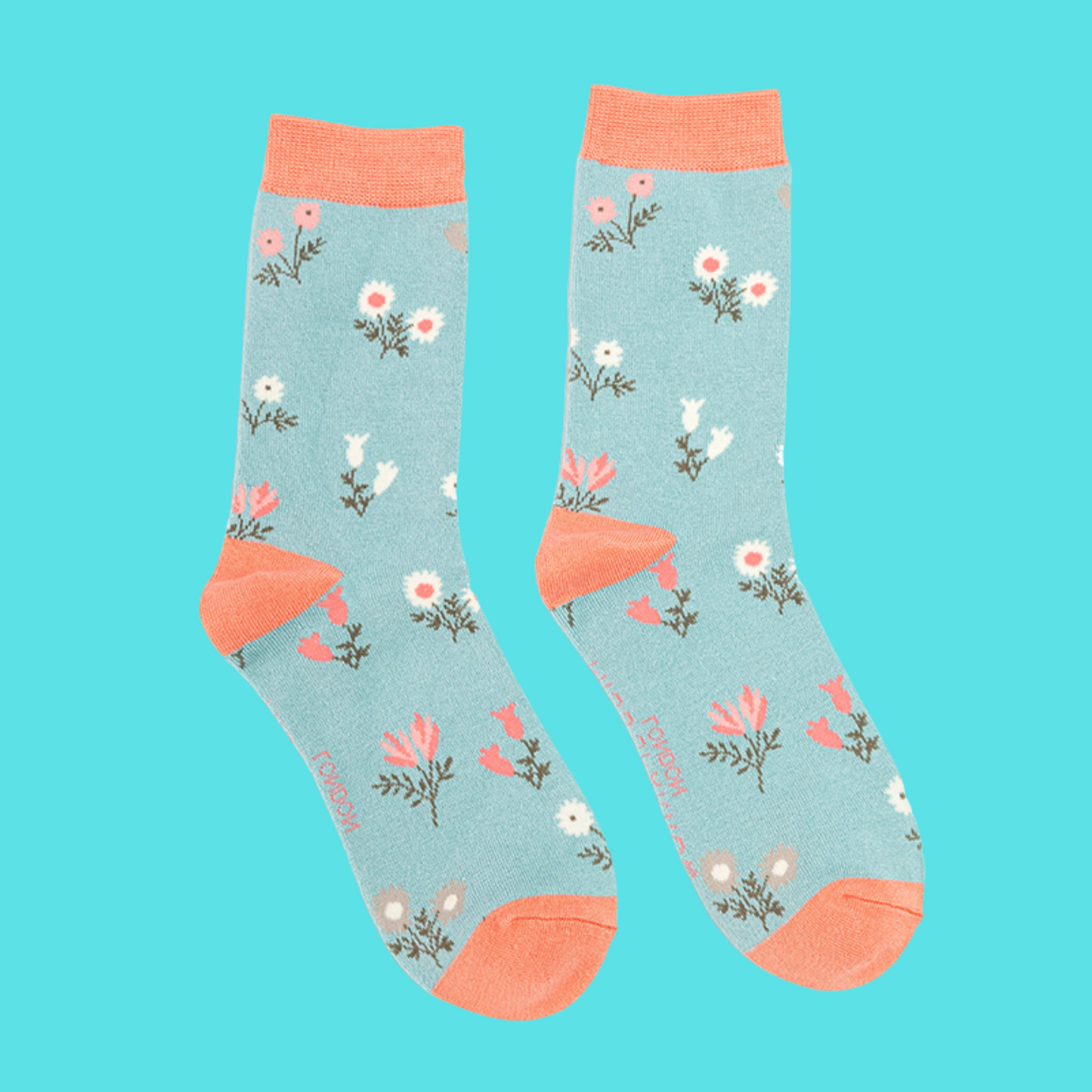 Dainty Floral Bamboo Socks - Miss Sparrow