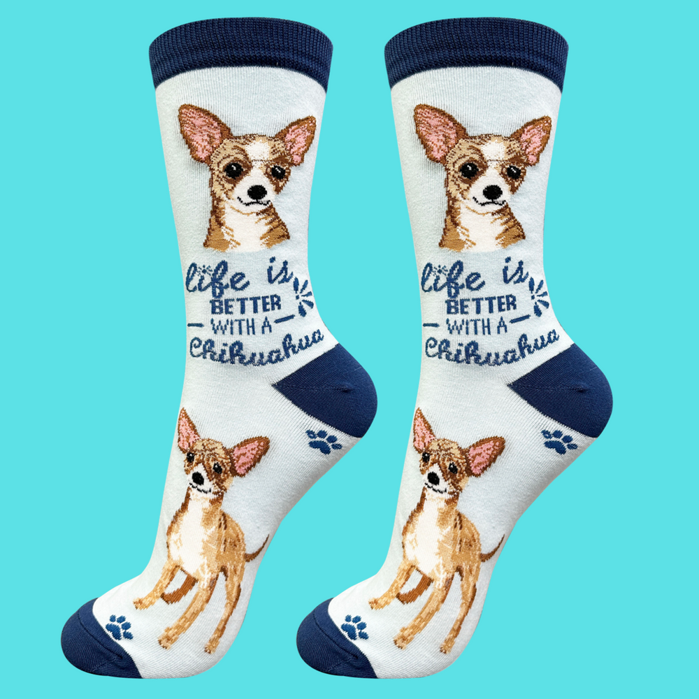 
                      
                        Life is better with a Fawn Chihuahua Dog Socks
                      
                    