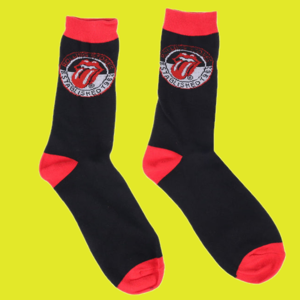 The Rolling Stones Logo Socks