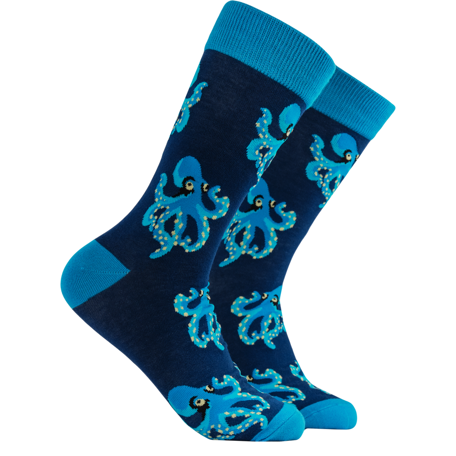 Bamboo Socks - Octopus - Octoblue