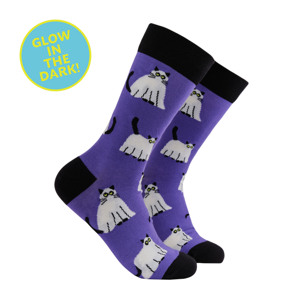 Ghost Cat Socks - Purranormal Activity - Socktopus