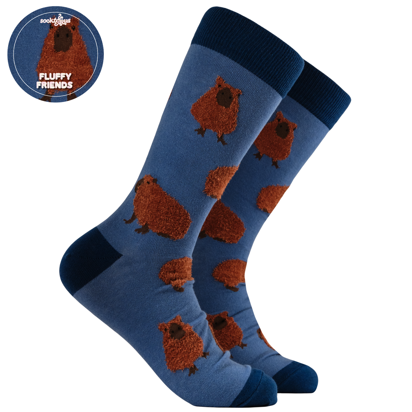 Capybara Fluffies Socks - Socktopus - Free Shipping over £10 Capybara Fluffies Socks - Socktopus - Free Shipping over £10