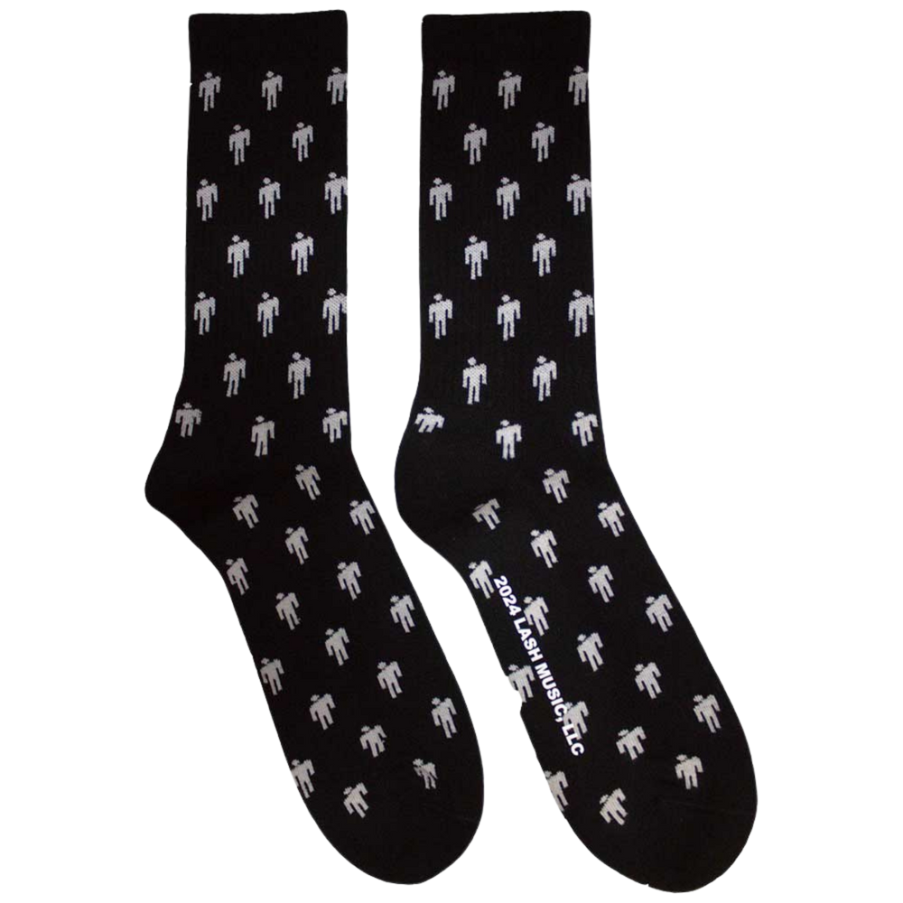 Billie Eilish Blohsh Pattern Socks