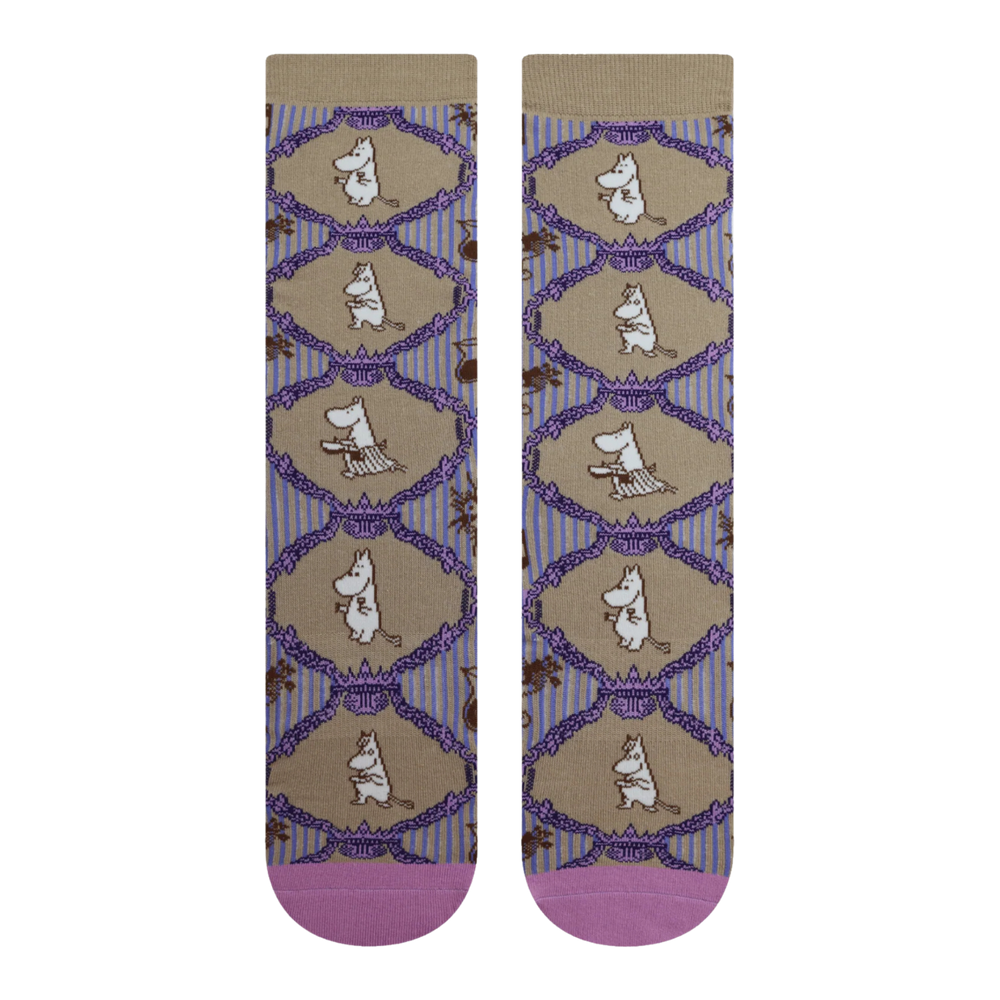 Moomin Celebration Socks. A pair of socks featuring classic Moomins characters. 