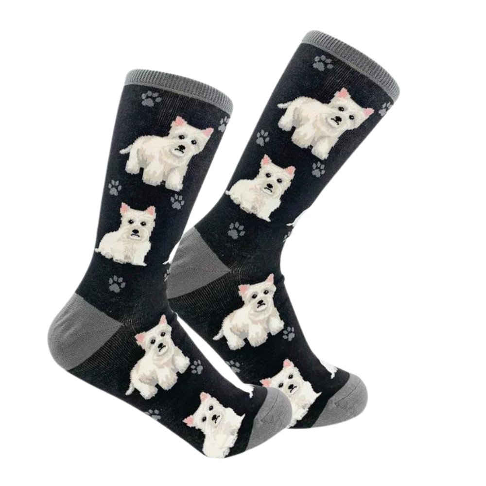 Westie Dog Full Body  Socks