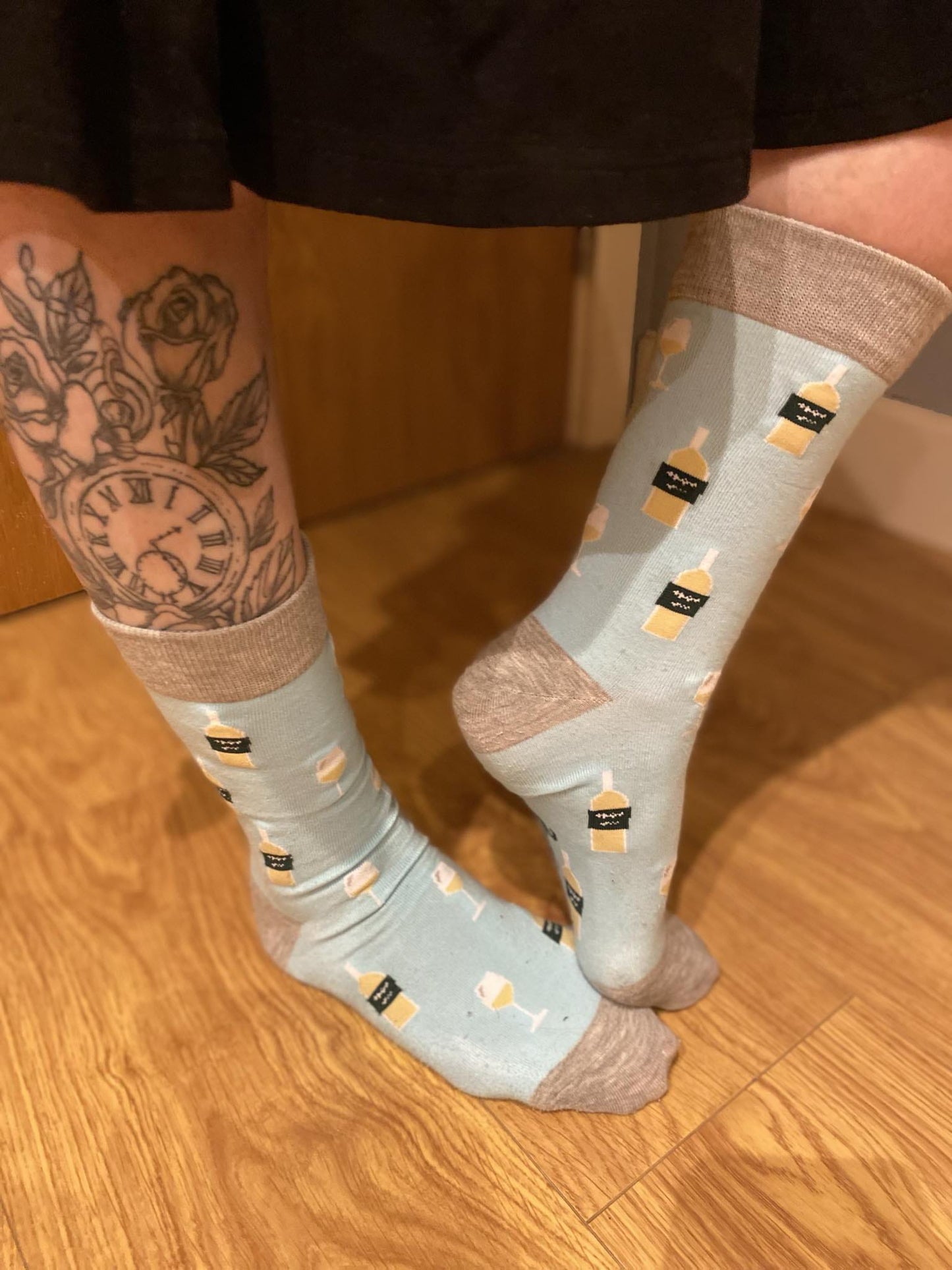 Sophie wearing her favourite Soctopus socks. 