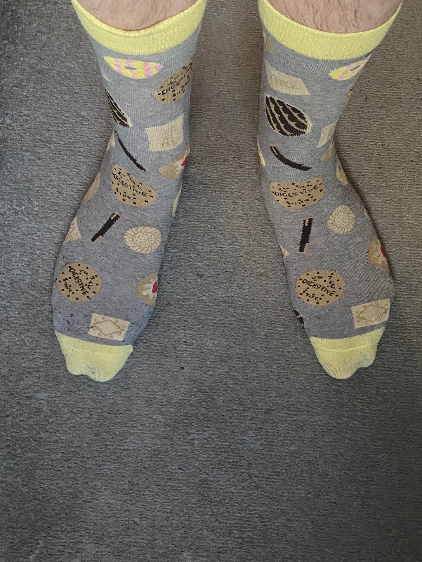 Dan wearing his favourite Soctopus socks. 