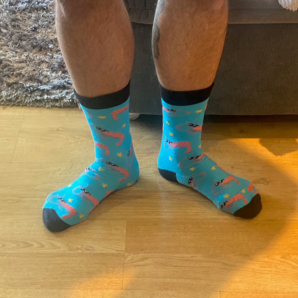 Wagner wearing his favourite Soctopus socks. 